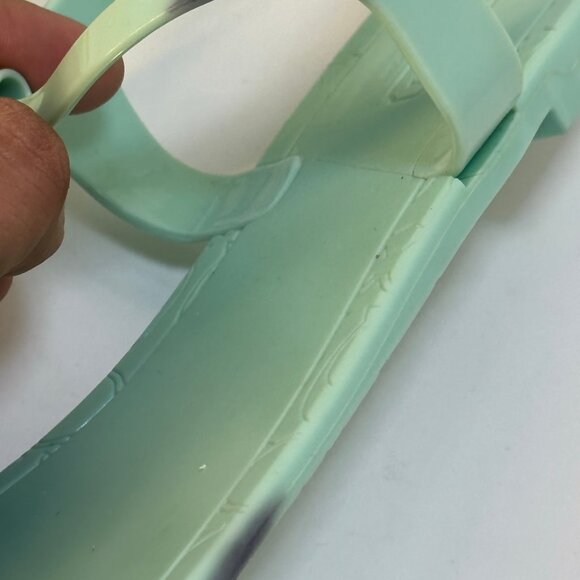 Coach Phila Jelly Sandles Mint Green Size 10B Nice - Picture 7 of 8